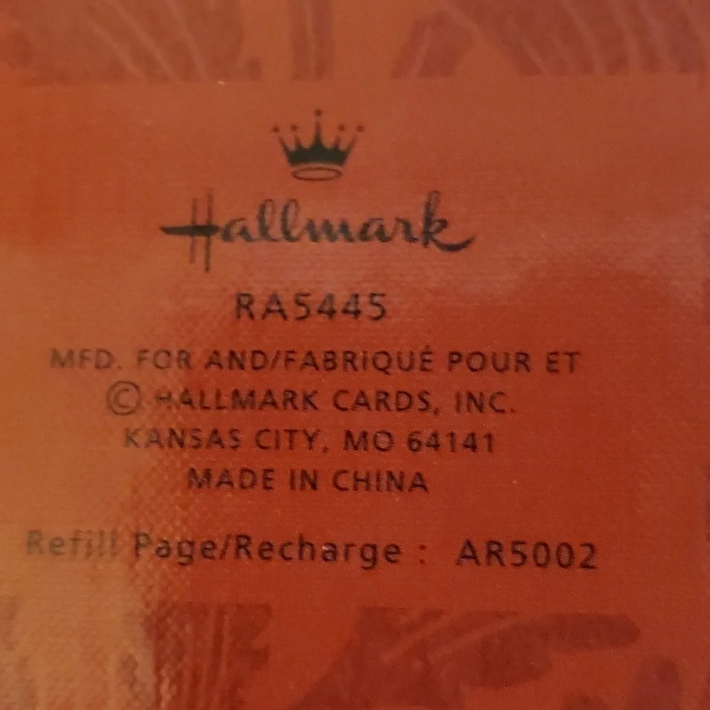 Hallmark Address Book Vintage Fall Edition New in Box!